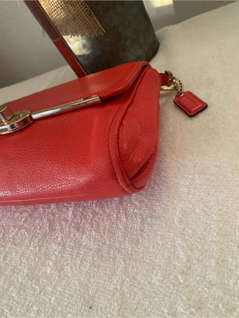 COACH Madison  Pebbled Leather Crossbody /Shoulder Bag - Picture 8 of 12